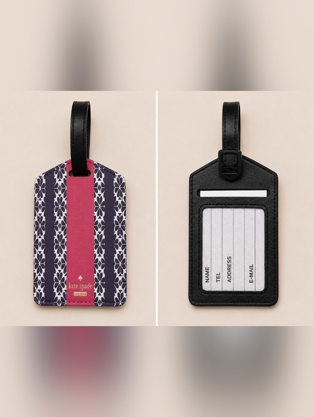 Luggage Tag With Black Strap